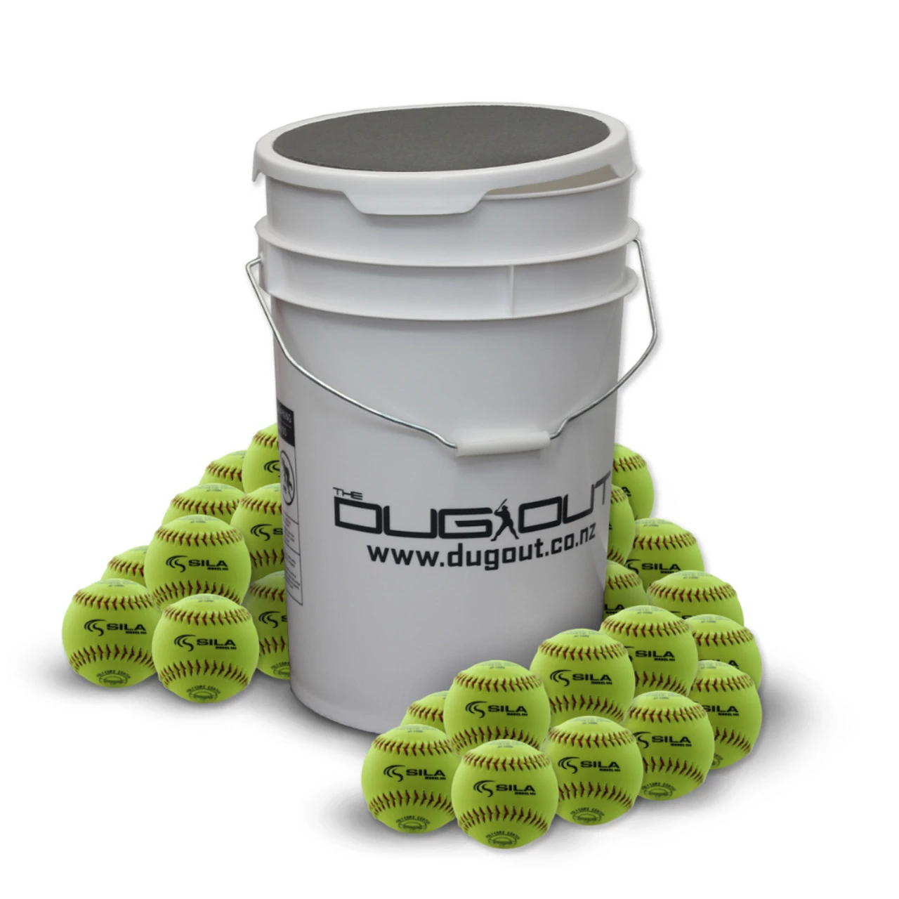 Dugout MVP Bucket With 24 Flexi 11" Balls 1 Dugout MVP Bucket With 24 Flexi 11" Balls