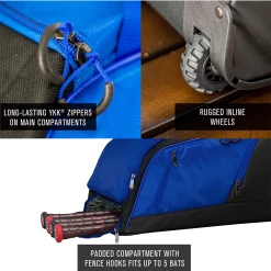 Easton Australia EASTON DUGOUT WHEELED BAG NAVY -Outlet BASEBALL Store DN4