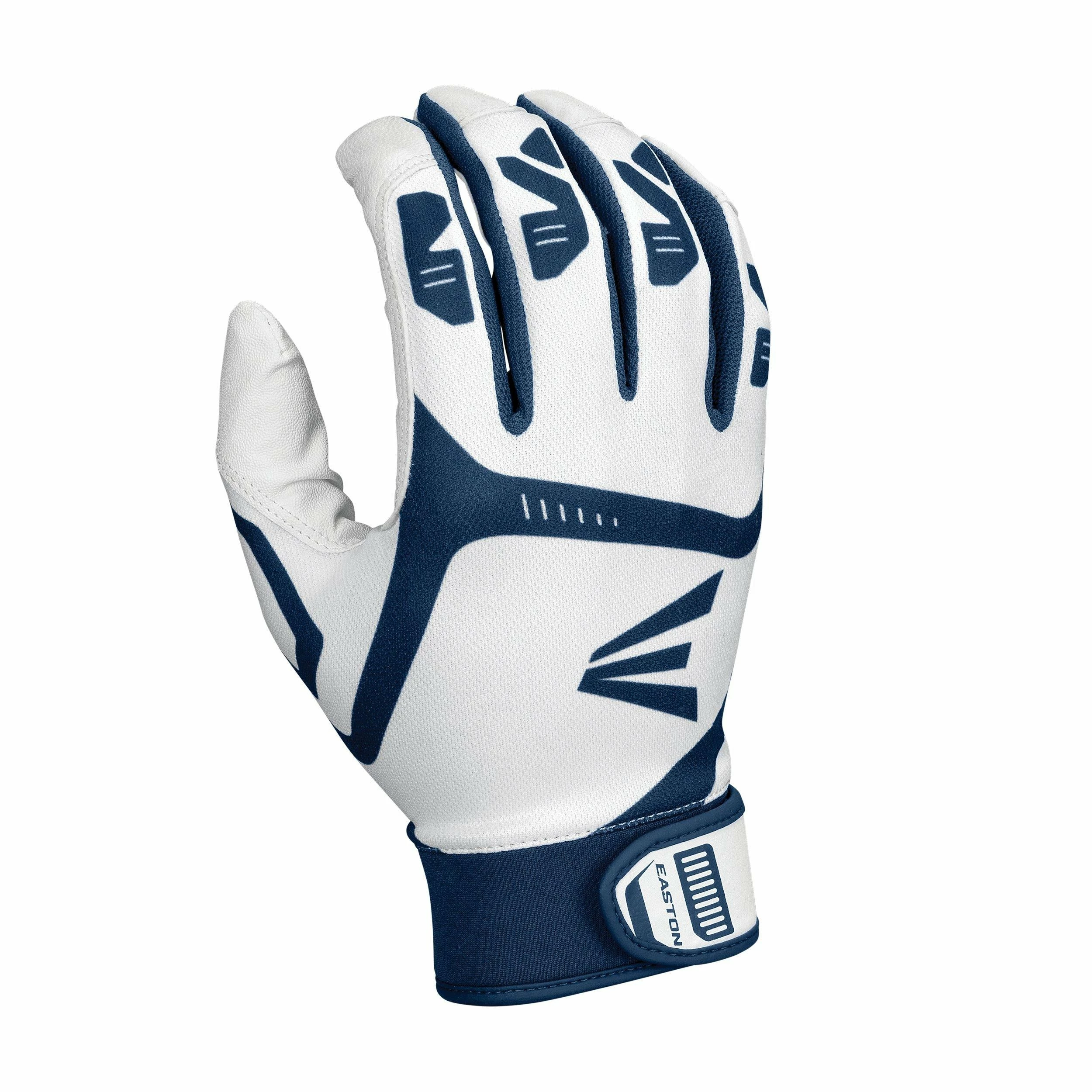 Easton Australia EASTON GAMETIME BATTING GLOVE WHITE NAVY 1 Easton Australia EASTON GAMETIME BATTING GLOVE WHITE NAVY