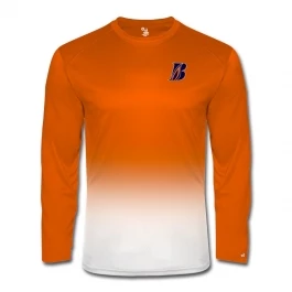 Bracknell Baseball Ombre LS Tee 1 Bracknell Baseball Ombre LS Tee