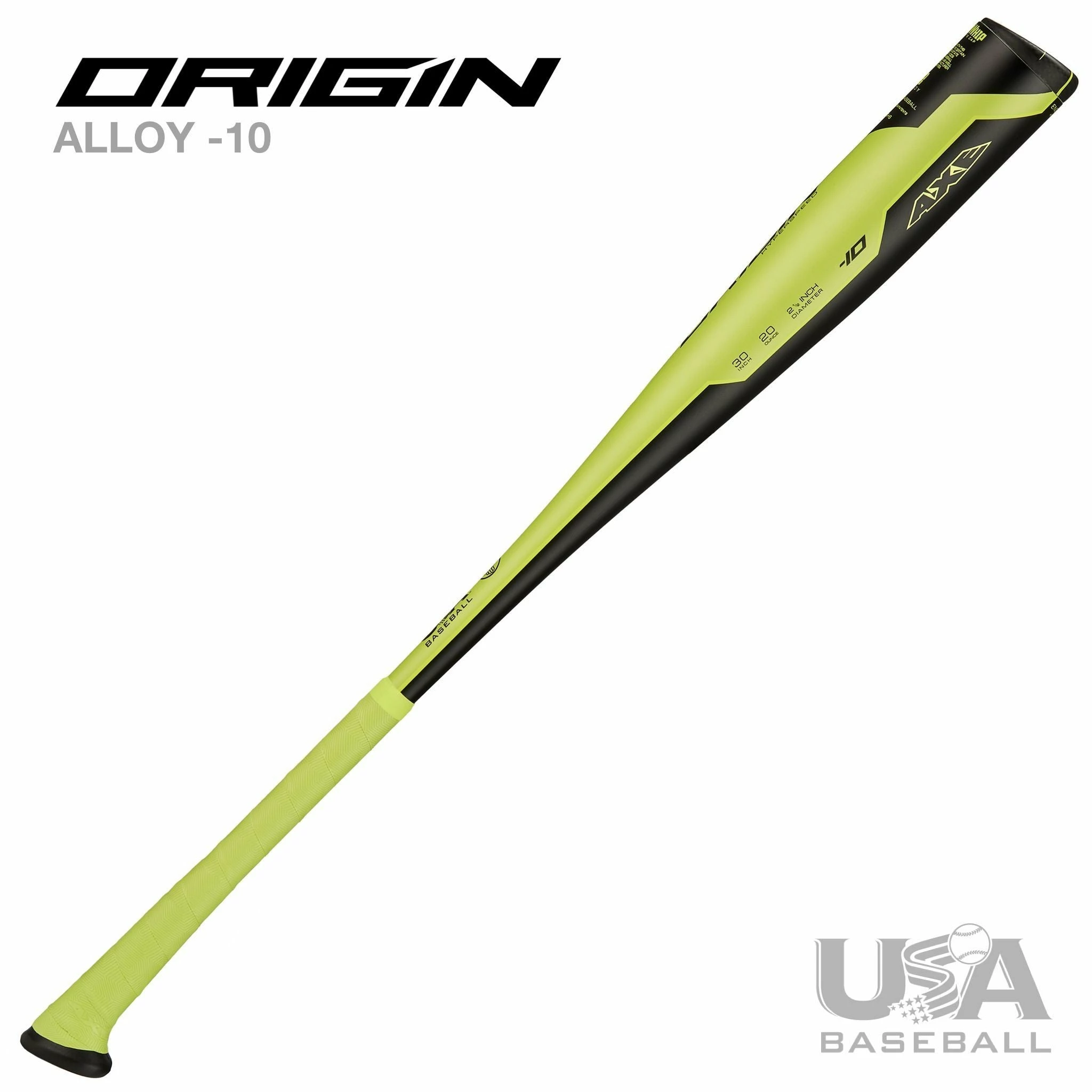 Axe Origin Hyperspeed USA -10 Baseball Bat 1 Axe Origin Hyperspeed USA -10 Baseball Bat